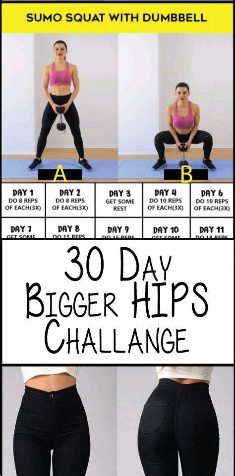 30 Day Bigger Hips Challenge Wider Curvier Hip Workout Small