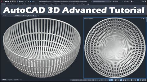Autocad Advanced 3d Modeling Tutorial Youtube