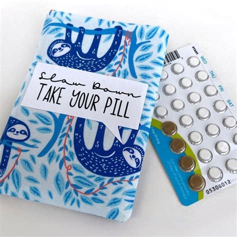 Funny Birth Control Sleeve Birth Control Pill Case Pill Case Etsy