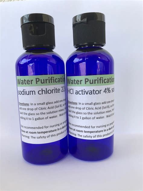 Mmschlorine Dioxide Solution Water Purification Clo2 Cd Etsy