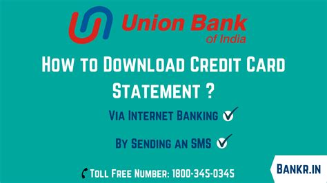 Toll free numbers are accessible from all landlines and mobile phones in the country. Union Bank of India Credit Card Statement Check/Download ...