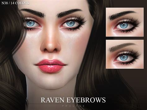 The Sims Resource Raven Eyebrows N38
