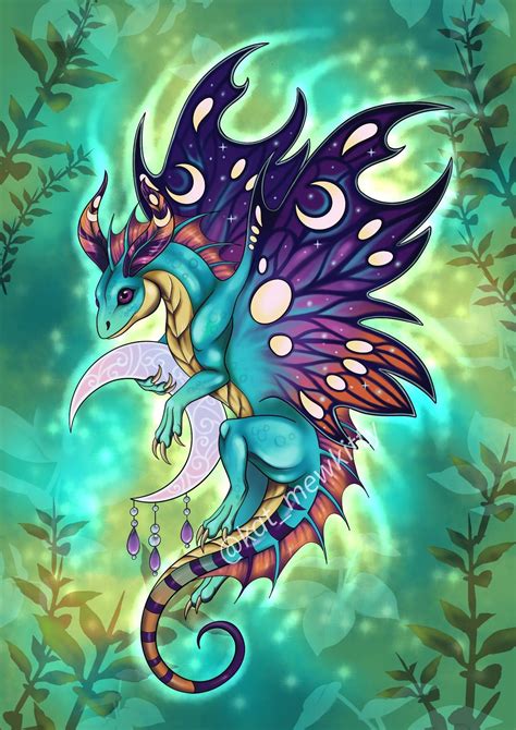 Faerie Dragon Art Print A5a4a3 Etsy