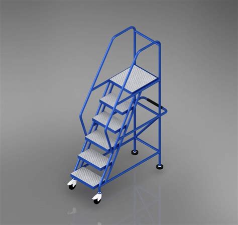 Ladder Mobile Platform Download Free 3d Cad Models 100143
