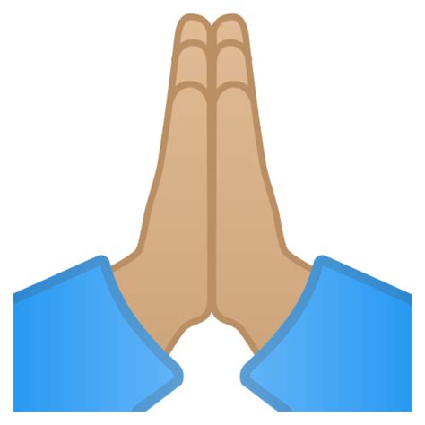 Praying Hands Emoji Prayer Human Skin Color Hands Png Download