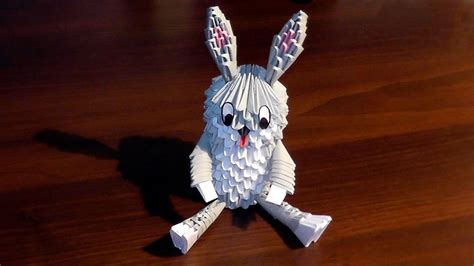 3d Origami Bunny Crafting Papers