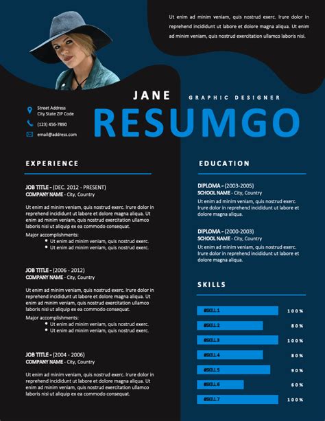 Tekan ctrl + klik untuk donwload file nya. GENNADIOS - Creative Resume Template with a dark background