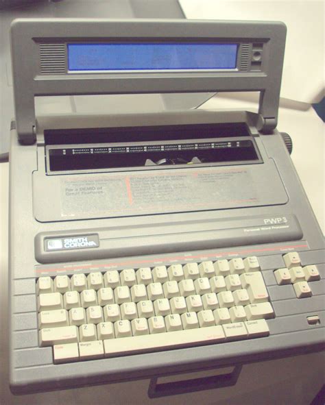 Word Processor And Typewriter Pwp 3 3 Floppy Disk Lcd Works Vintage