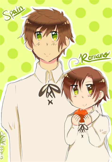Aph Boss Spain And Chibi Romano By The L0llip0p On Deviantart