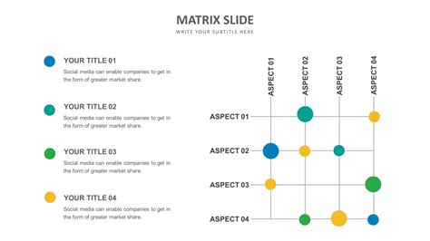 Matrix Slide Templates Biz Infograph