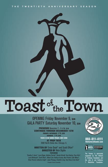Toast Of The Town Remount The Factory Theater