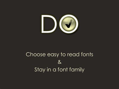 Choose Easy To Read Fonts
