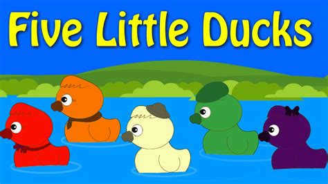 Fïve Lïttle Ducks Nursery Rhymes Wïth Lyrïcs Cartoon Anïmatïon Rhymes