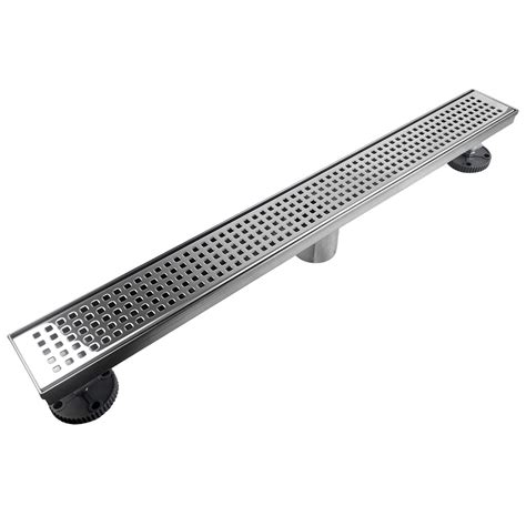 Buy Neodrain Inch Linear Shower Drain With Removable Quadrato Pattern