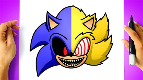 Como Desenhar Sonic Exe Vs Fleetway Super Sonic How To Draw Sonic Exe
