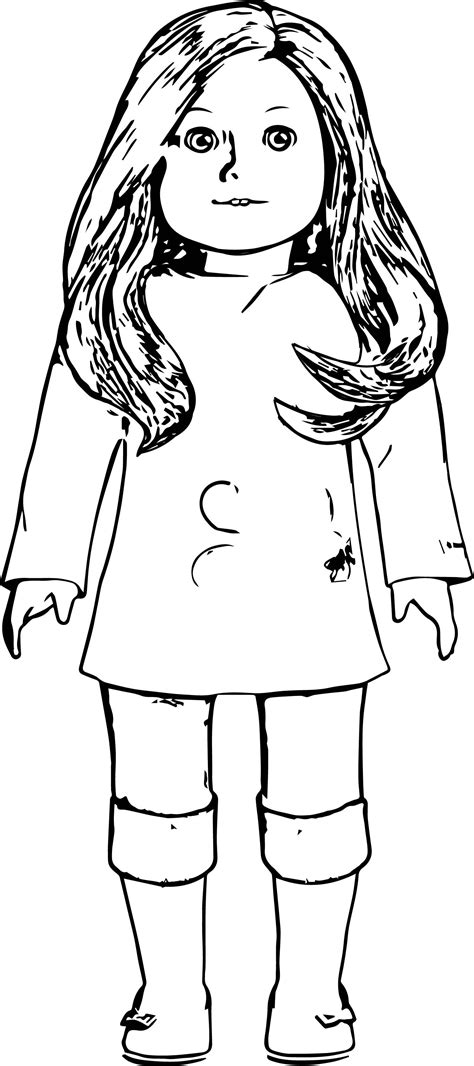 American girl coloring page | American girl doll pictures, American