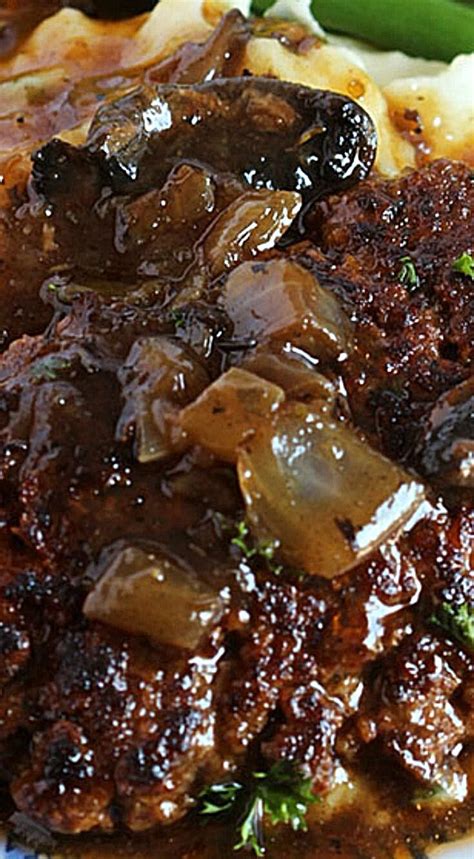 Easy to make with a restaurant trick for an extra tasty gravy! The Very Best Salisbury Steak Recipe // Video - The ...