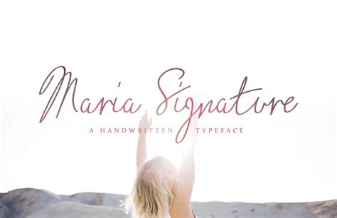 Maria Signature Handwritten Font — Medialoot