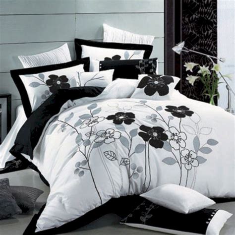 Black And White Bedding Sets For Your Dramatic Bedroom Home To Z White Bed Set Home Black