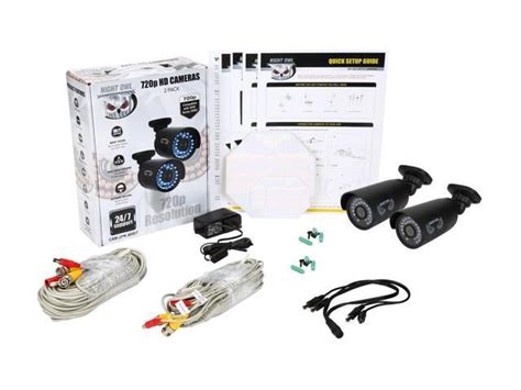 Night Owl Cam 2pk Ahd7 2pk Hd 720p Ahd Security Bullet Cameras W 100ft Of Night Vision Only