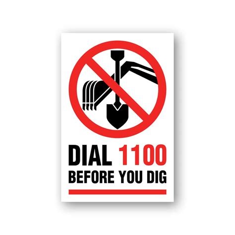 Dial Before You Dig Stickers Pack Of 10 Industroquip