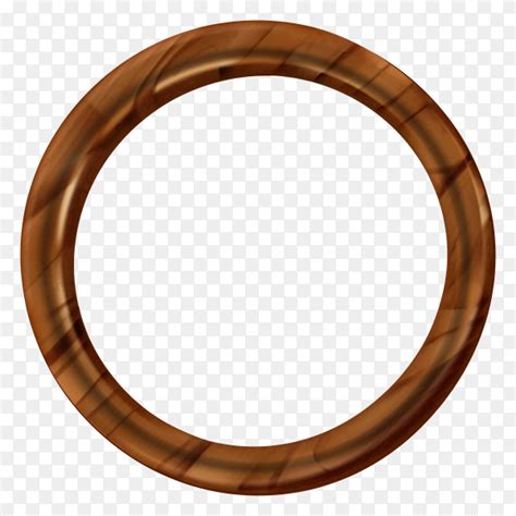 Round Wooden Picture Frame On Transparent Background Png Similar Png