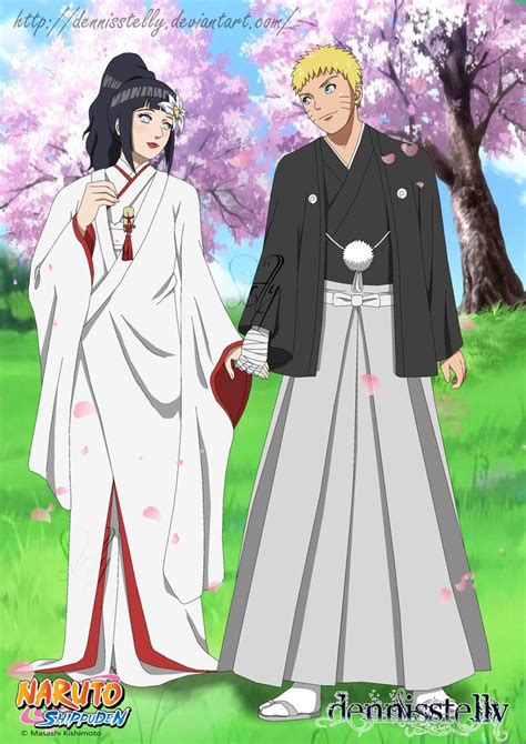 Naruhina Wedding Lineart Colored By Dennisstelly On Deviantart