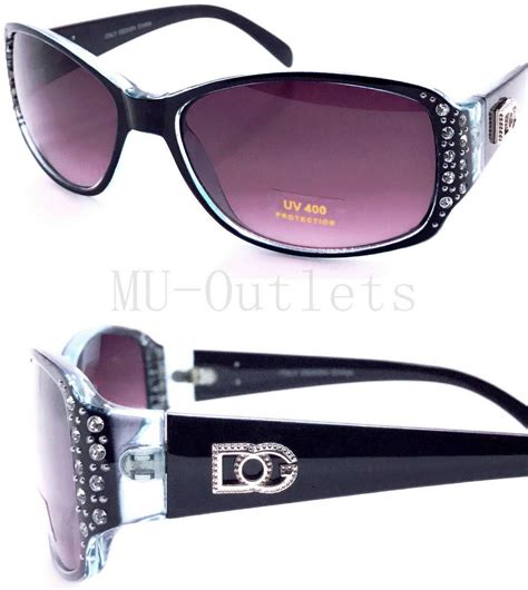 new womens rhinestones square wrap sunglasses designer fashion shades 398 ebay