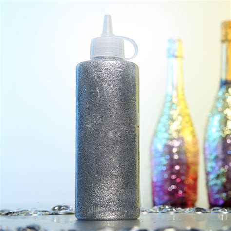 Buy 4 Oz Silver Art And Craft Glitter Glue Glitter Sensory Bottles Diy
