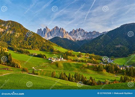 Santa Maddalena In Dolomites Rangesouth Tyrol Stock Photo Image Of