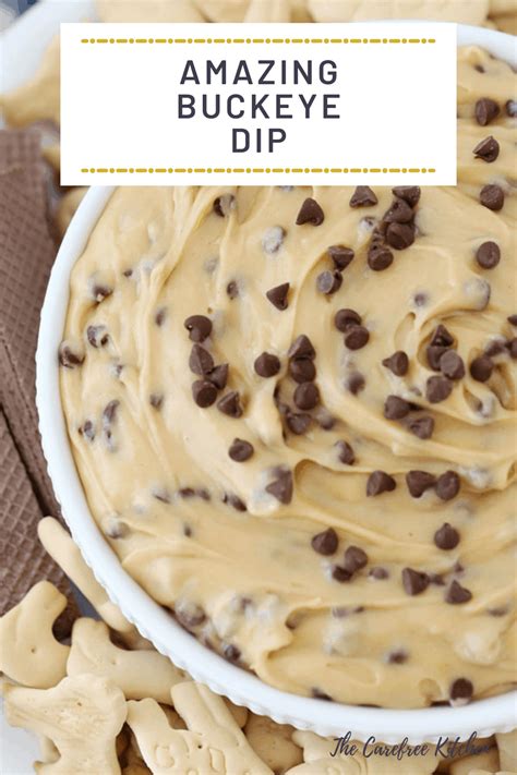 A friend and i were discussing the plight of buckeyes, while tailgating on a 100*+ day. Buckeye Dip Recipe {with Cream Cheese) | The Carefree Kitchen