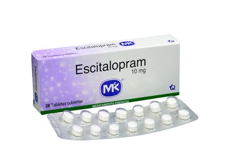 comprar escitalopram 10 mg con 28 tabletas en farmalisto colombia