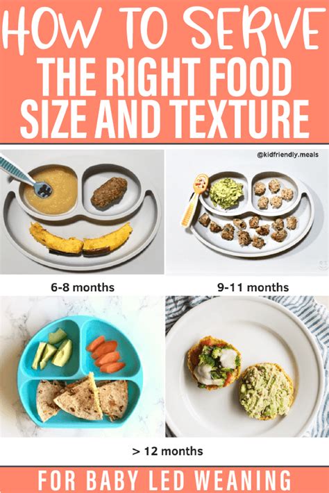 Place the spoon near your baby's lips, and let. Baby Led Weaning - how to serve the right food size and ...
