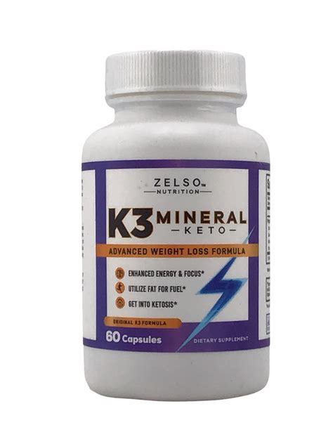Zelso Nutrition K3 Spark Keto Mineral Pills 60 Caps Exp 0525 Fast Shipping Ebay