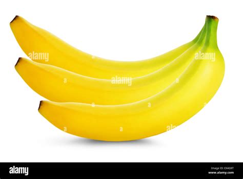 Bunch Of Bananas Isolated On White Background Stock Photo Alamy
