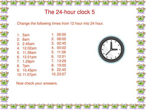 24 Hour Clock Am Pm 101266 Am And Pm To 24 Hour
