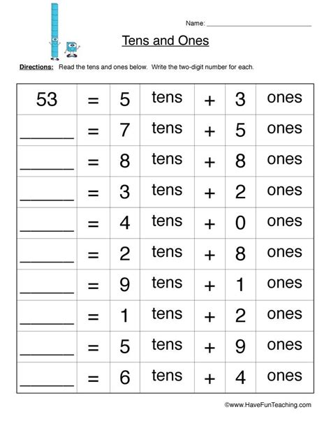 Pin By Have Fun Teaching On First Grade In 2020 Tens And Ones Place