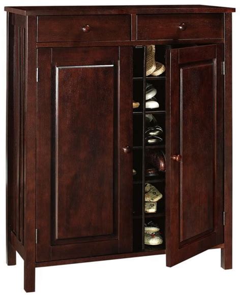 Find versatile storage pieces and more. Mission-Style 33"W Shoe Storage with Drawer - Shoe Storage ...