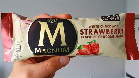 Magnum Strawberry White Ice Cream Review White Chocolate