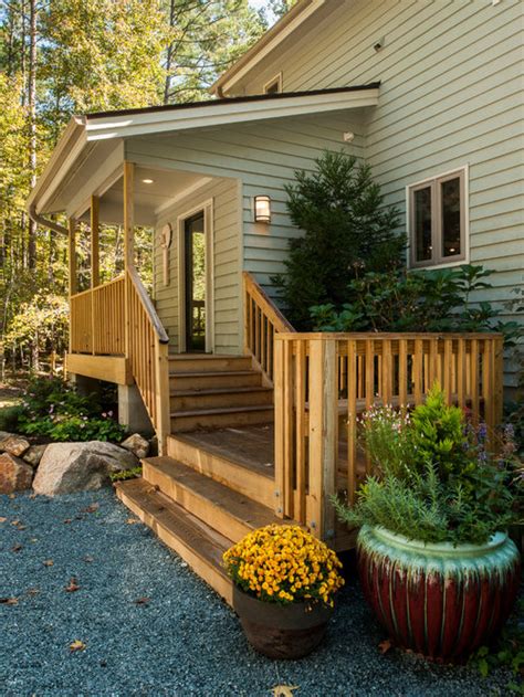 Exterior Deck Stair Landing Home Design Ideas Pictures Remodel And Decor