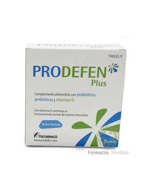 Prodefen Plus 10 Sobres Probióticos Prebióticos Y Vitamina D3