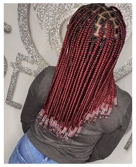 Black And Red Knotless Braids A Guide To This Protective Hairstyle