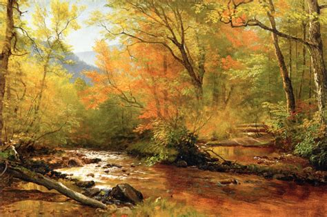 Brook In Woods Painting Albert Bierstadt Oil Paintings