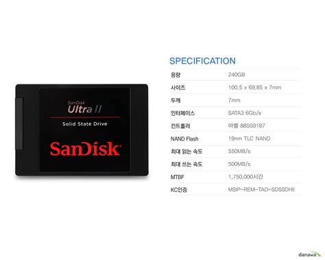 Sandisk Ultra Ii Ssd 240gb 샵다나와