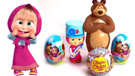 Masha And The Bear Toys Masha I Medved Маша и Медведь Surprise Eggs Toys Youtube
