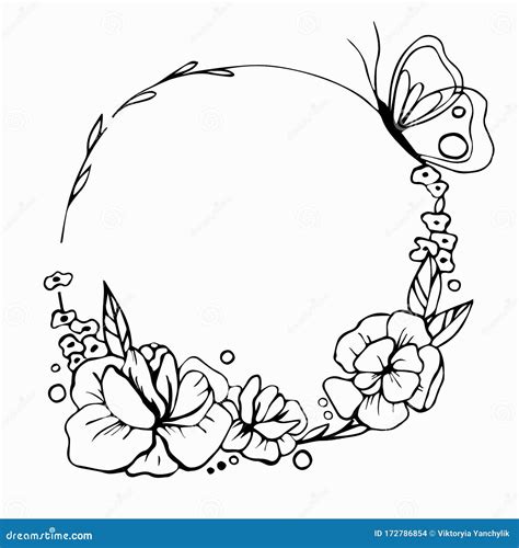 Street Map Clipart Black And White Flower