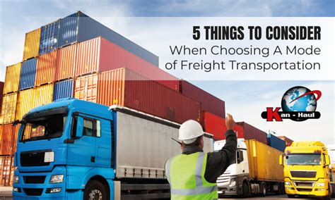 Choosing Mode Of Freight Transportation Factors Kan Haul