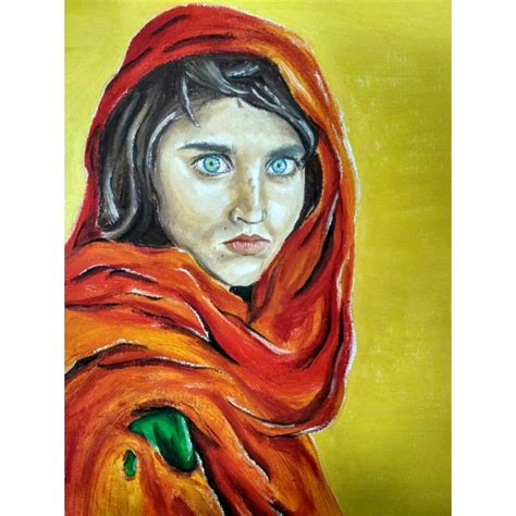 The Afghan Girl Painting By Ilenia Fratto Saatchi Art