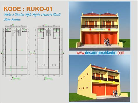 80 Foto Gambar Desain Denah Ruko 2 Lantai Terbaru