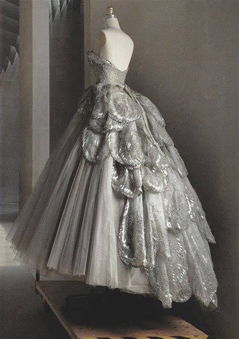 Christian Dior Haute Couture Silk Taffeta And Tulle Dress Fall 1949